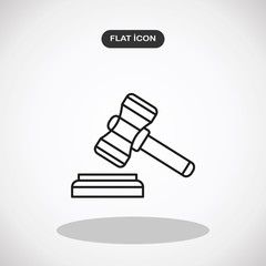Vector auction icon.Simple logo vector illustration for graphic and web design.
