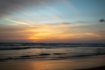 Sonnenuntergang am Strand von Bentota