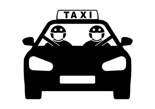 recommend clip art: gz779 GrafikZeichnung - german: Symbol - Autofahrer mit Schutzmaske im Taxi. - english: car driver with protective mask in the taxi. - simple template isolated on white background - DIN A4 xxl g9635