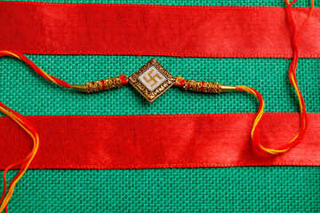 Indian festival Raksha Bandhan , colorful designer Rakhi or Wrist Band