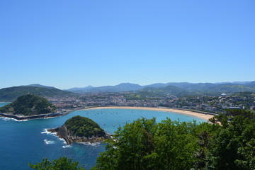 Vista panorámica de San Sebastián