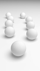 White abstract background. Lowpoly backdrop. Crumpled paper. 3D illustration
