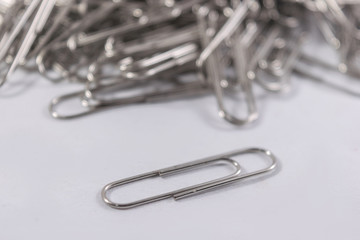 paper clips isolated on white background