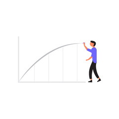 GROWTH CURVE. Perfect for banners, leaflets, landing pages, social media content.