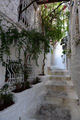 The street of the old sea city of Marmaris. Turkey