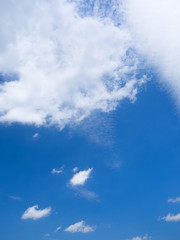 初夏の青空と雲