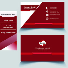 Fototapeta premium Print ready business card template eps 10