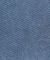 Texture of a blue terry fabric