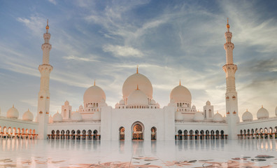 moskee in abu dhabi verenigde arabische emiraten