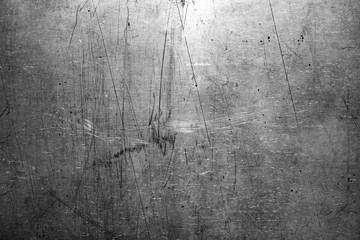 Scratched metal surface