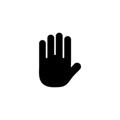Palm hand icon design template vector isolated