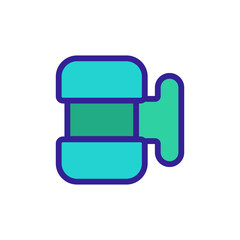 sample food storage container icon vector. sample food storage container sign. color symbol illustration
