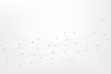 Abstract connecting dots, Polygonal background, technology design, vector illustrator