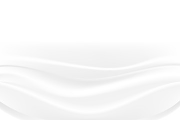Cloth abstract white and gray gradient color curve background, Vector Illustration