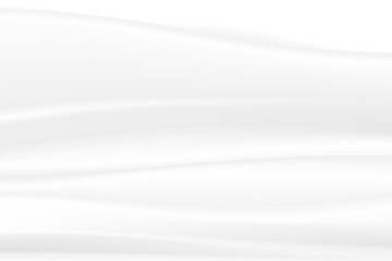 Abstract cloth white and gray gradient color curve background, Vector Illustration