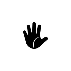 Palm hand icon design template vector isolated