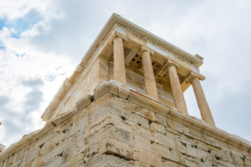 Obraz premium Ruins of ancient temple on Acropolis hill, Greece