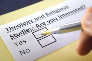 One person is answering question about theology and religious studies.