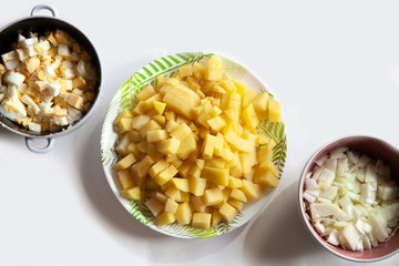 diced potatoes