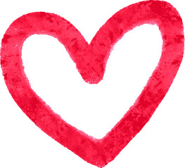 Red heart shape. Icon design. Happy valentines day. illustration on white background.
