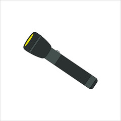 police flashlight. Illustration for web and mobile design.