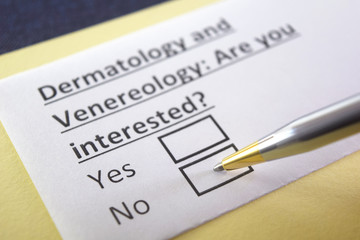 One person is answering question about dermatology and venereology.