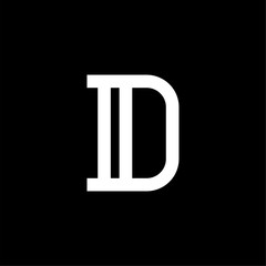 Vector Elegant Serif Logo Letter D