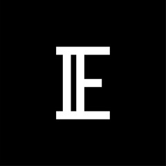Vector Elegant Serif Logo Letter E
