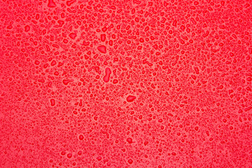 Drops of water on a green surface