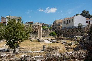 Fototapeta premium Roman Forum - Archaeological Site in Athens, Greece