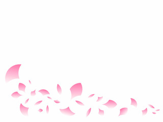 Obraz na płótnie Canvas 白背景のピンクの花びら