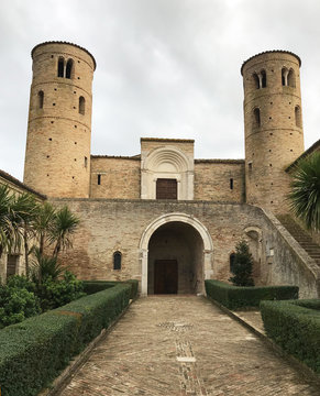 Abbey of San Claudio  al Chienti in the Marche, Italy