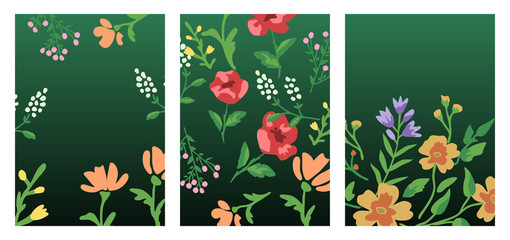 Floral covers set