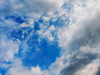 blue sky with  clouds