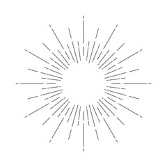 Obraz premium Light rays frame. Shine burst background. radiant spark.