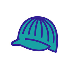 hat cap with visor icon vector. hat cap with visor sign. color symbol illustration