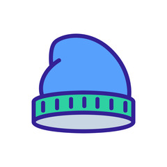 sock beanie icon vector. sock beanie sign. color symbol illustration
