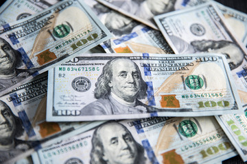 Stack of hundred dollars