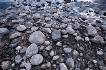 cobble stones stones background, abstract natural stone texture