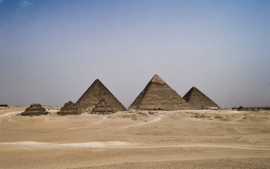 Fototapeta na wymiar The 7 Pyramids of Giza