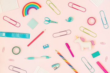 pattern of school supplies