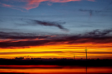 Fototapeta na wymiar sunset, sky, 