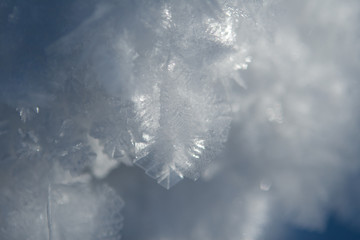 Eiskristall, Winterlandschaft, Himmel