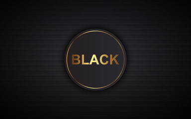 Illustration vector graphic of Abstract background modern black color design