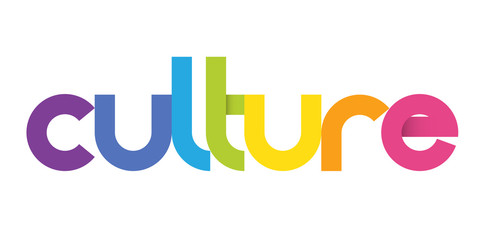 CULTURE colorful gradient vector geometric type banner
