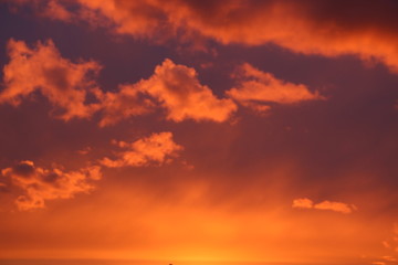 Fototapeta premium sunset in the clouds