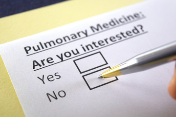 One person is answering question about pulmonary medicine.