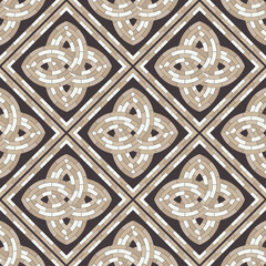 Mosaic of bricks. Gray. Seamless background. Means for the device of masonry walls and floors. Vector illustration for web design or print.