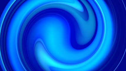 3d rendering of abstract background with blue twisted gradient of colors. beautiful mixing colors of paint. Beautiful soft color transitions. Shades of blue