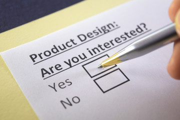 One person is answering question about product design.